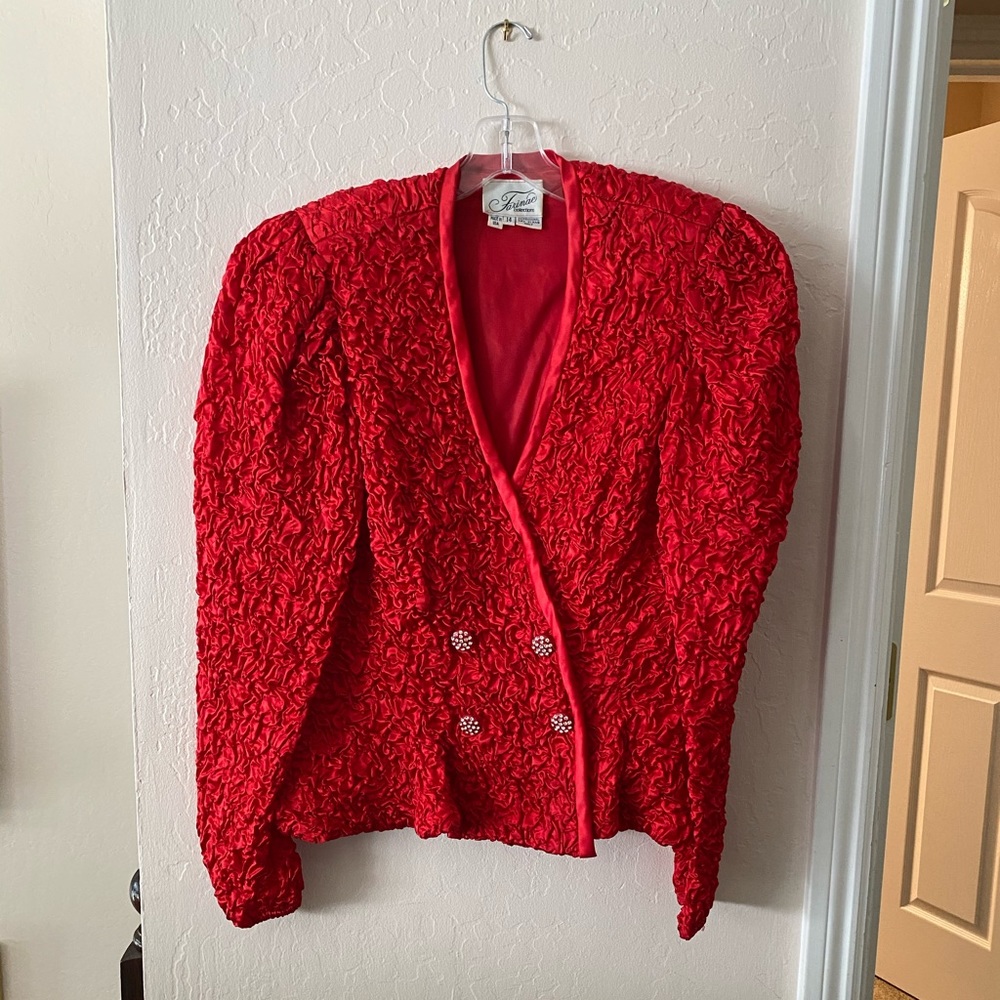 Farinae Red Coat size 14